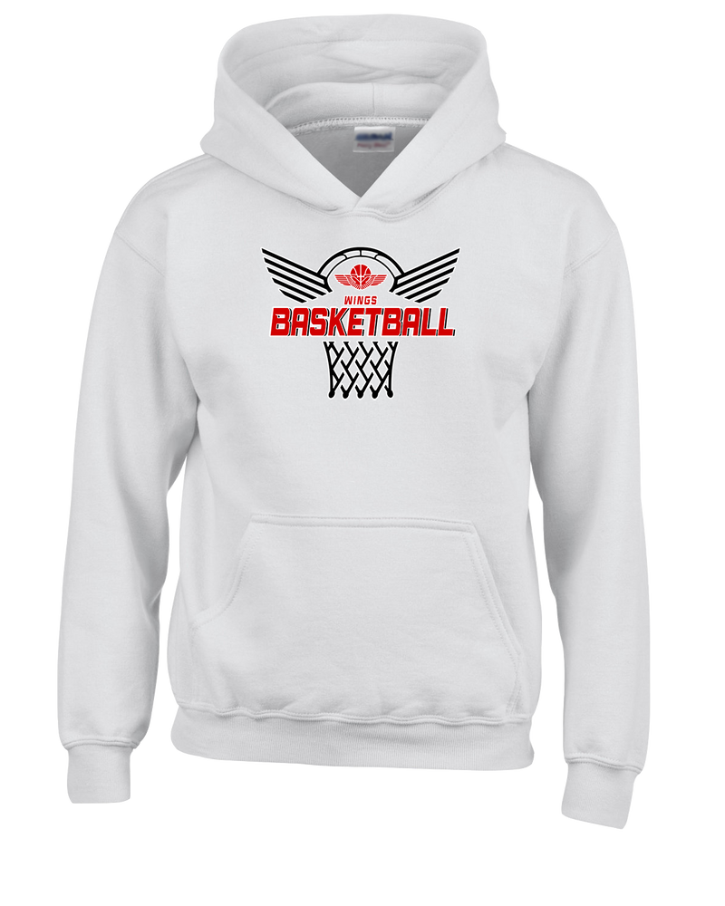 Wings Basketball Academy Nothing But Net - Cotton Hoodie