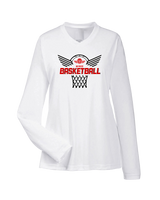 Wings Basketball Academy Nothing But Net - Womens Performance Long Sleeve