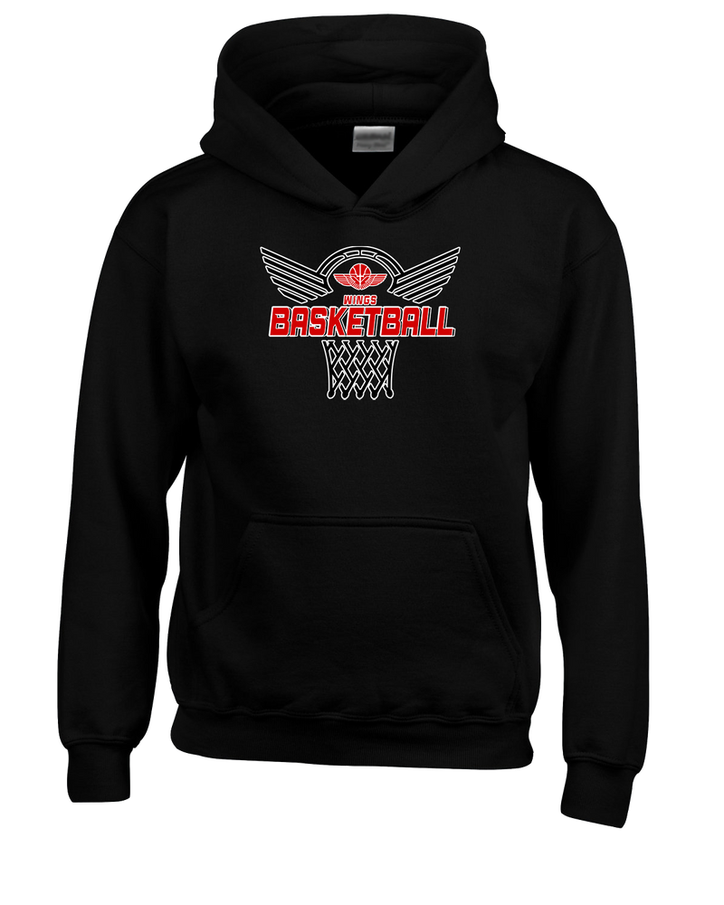 Wings Basketball Academy Nothing But Net - Youth Hoodie