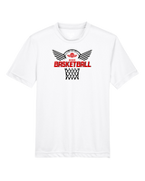 Wings Basketball Academy Nothing But Net - Youth Performance T-Shirt
