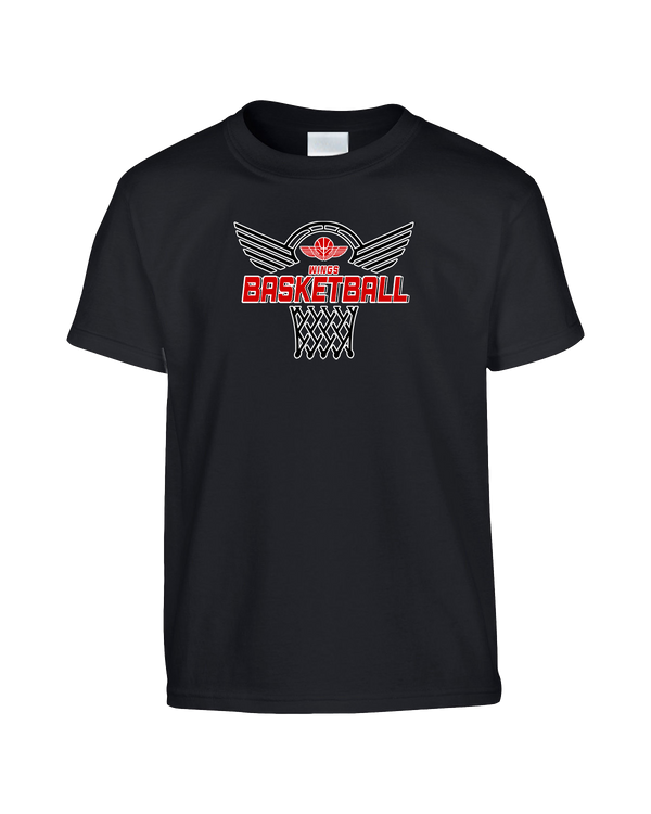 Wings Basketball Academy Nothing But Net - Youth T-Shirt
