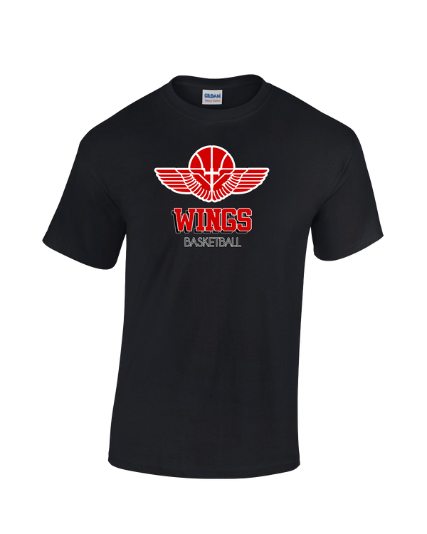 Wings Basketball Academy Basketball Shadow - Cotton T-Shirt