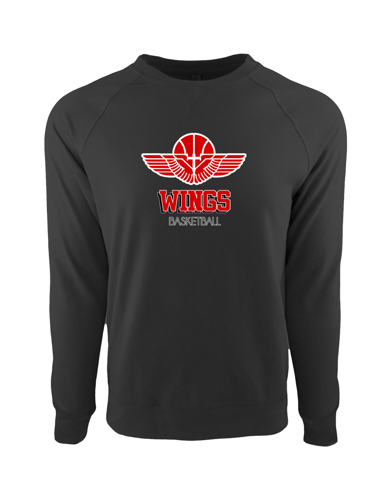 Wings Basketball Academy Basketball Shadow - Crewneck Sweatshirt