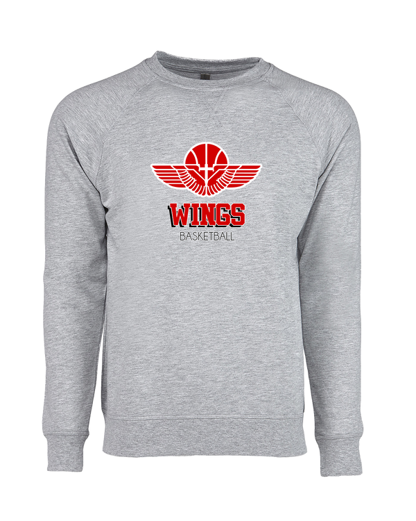 Wings Basketball Academy Basketball Shadow - Crewneck Sweatshirt