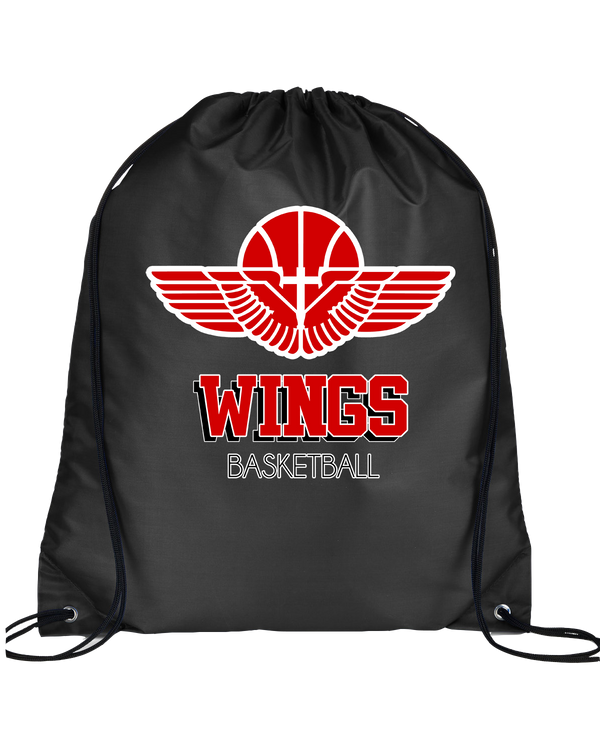 Wings Basketball Academy Basketball Shadow - Drawstring Bag