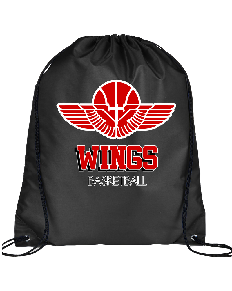 Wings Basketball Academy Basketball Shadow - Drawstring Bag