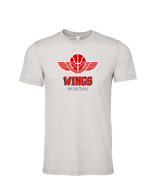 Wings Basketball Academy Basketball Shadow - Mens Tri Blend Shirt