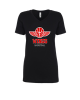 Wings Basketball Academy Basketball Shadow - Womens V-Neck