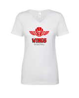 Wings Basketball Academy Basketball Shadow - Womens V-Neck