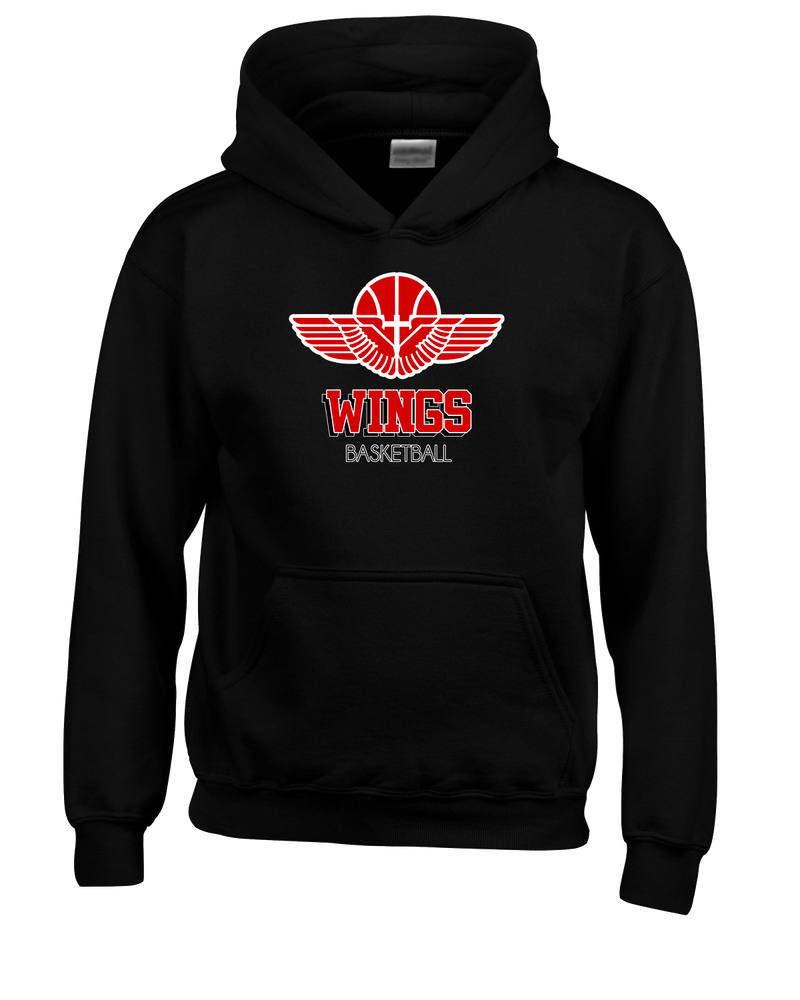Wings Basketball Academy Basketball Shadow - Youth Hoodie
