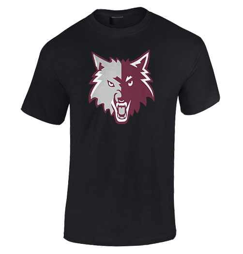 Prairie Ridge HS Wolf - Cotton T-Shirt