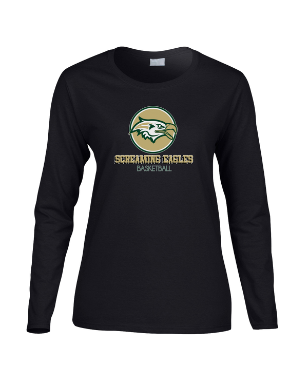 Chequamegon HS Boys Basketball Shadow - Women's Cotton Long Sleeve