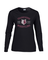 Prairie Ridge HS Wrestling Curve - Women's Cotton Long Sleeve