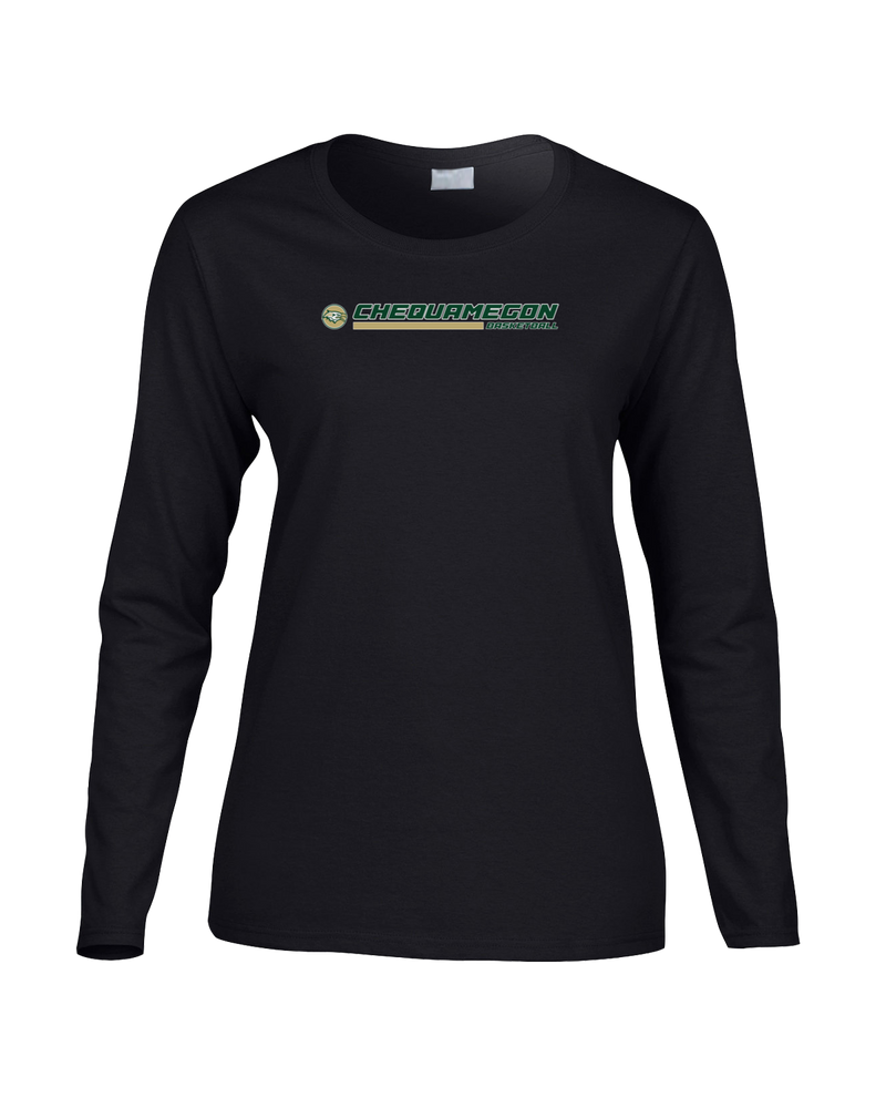 Chequamegon HS Boys Basketball Switch - Women's Cotton Long Sleeve