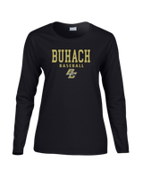 Buhach HS Baseball Block - Women's Cotton Long Sleeve