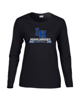 La Habra HS Basketball Stacked - Women's Cotton Long Sleeve