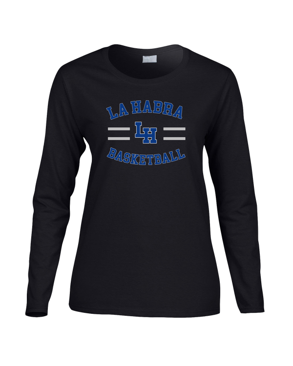 La Habra HS Basketball Curve - Women's Cotton Long Sleeve