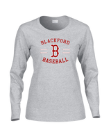 Blackford HS Baseball Curve - Women's Cotton Long Sleeve