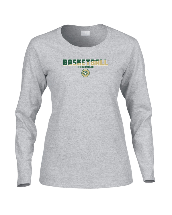 Chequamegon HS Boys Basketball Cut - Women's Cotton Long Sleeve