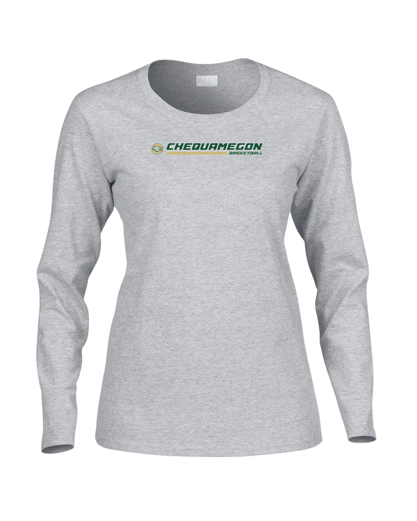 Chequamegon HS Boys Basketball Switch - Women's Cotton Long Sleeve