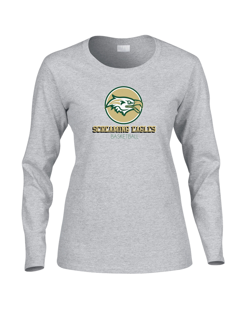 Chequamegon HS Boys Basketball Shadow - Women's Cotton Long Sleeve