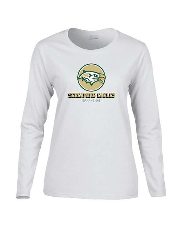 Chequamegon HS Boys Basketball Shadow - Women's Cotton Long Sleeve