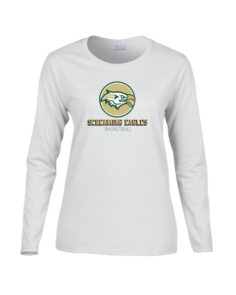 Chequamegon HS Boys Basketball Shadow - Women's Cotton Long Sleeve