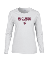 Prairie Ridge HS Wrestling Border - Women's Cotton Long Sleeve