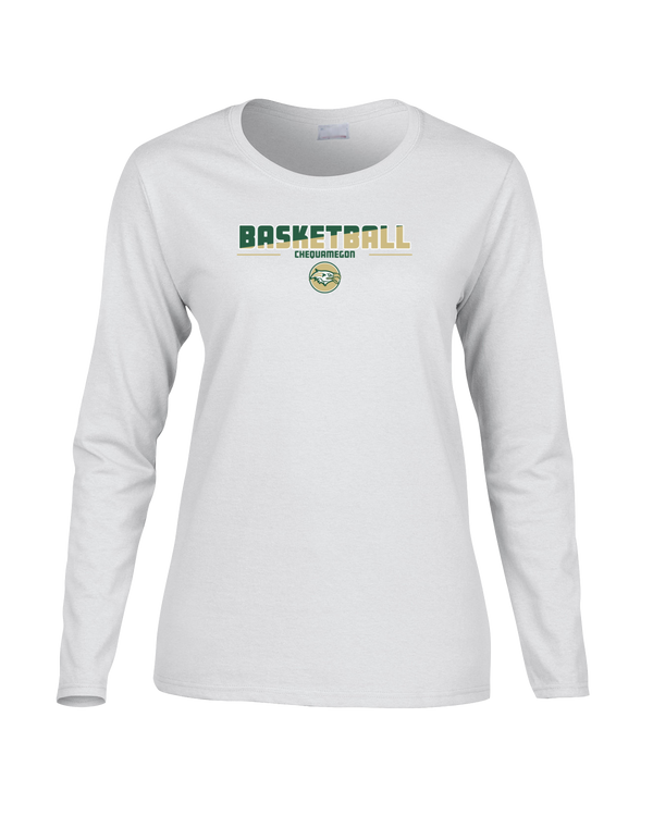 Chequamegon HS Boys Basketball Cut - Women's Cotton Long Sleeve