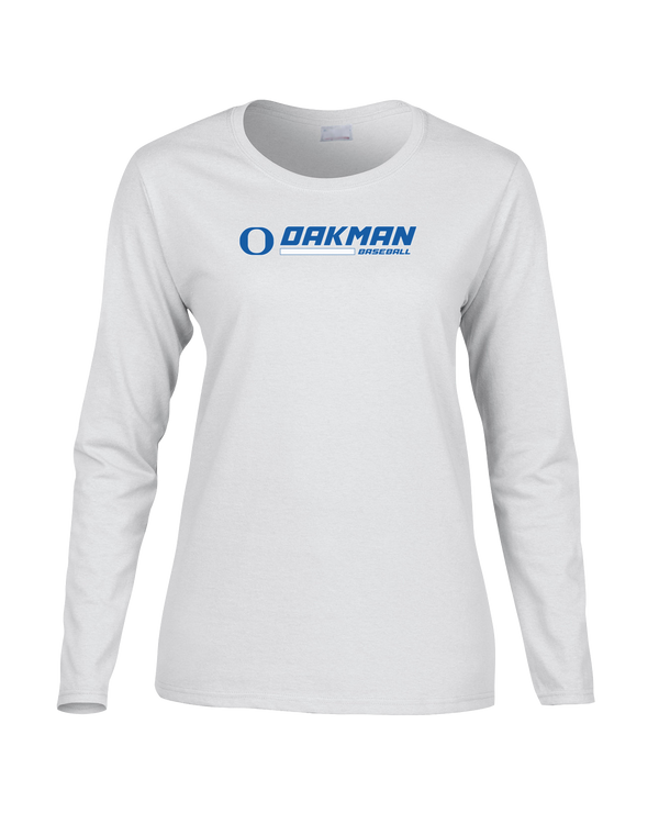 Oakman HS Baseball Switch - Women's Cotton Long Sleeve