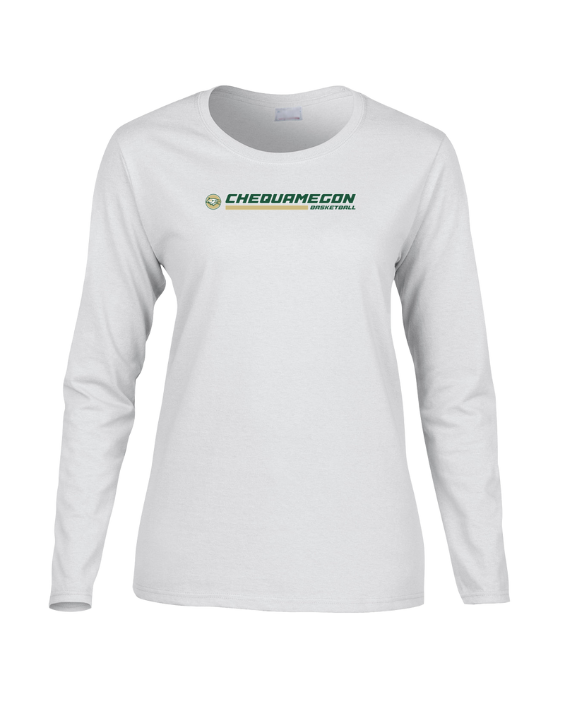 Chequamegon HS Boys Basketball Switch - Women's Cotton Long Sleeve