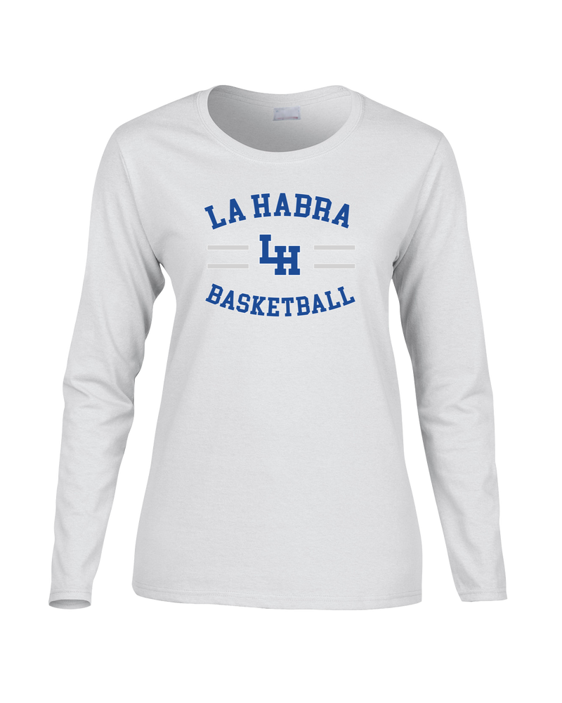 La Habra HS Basketball Curve - Women's Cotton Long Sleeve