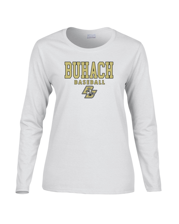 Buhach HS Baseball Block - Women's Cotton Long Sleeve