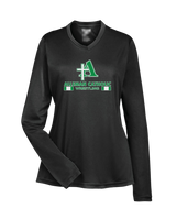 Alleman Catholic HS Wrestling Stacked - Womens Performance Long Sleeve