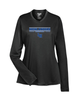 La Habra HS Basketball Border - Women's Performance Longsleeve Shirt