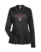 Prairie Ridge HS Wrestling Border - Women's Performance Longsleeve Shirt