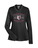 Prairie Ridge HS Wrestling Curve - Women's Performance Longsleeve Shirt