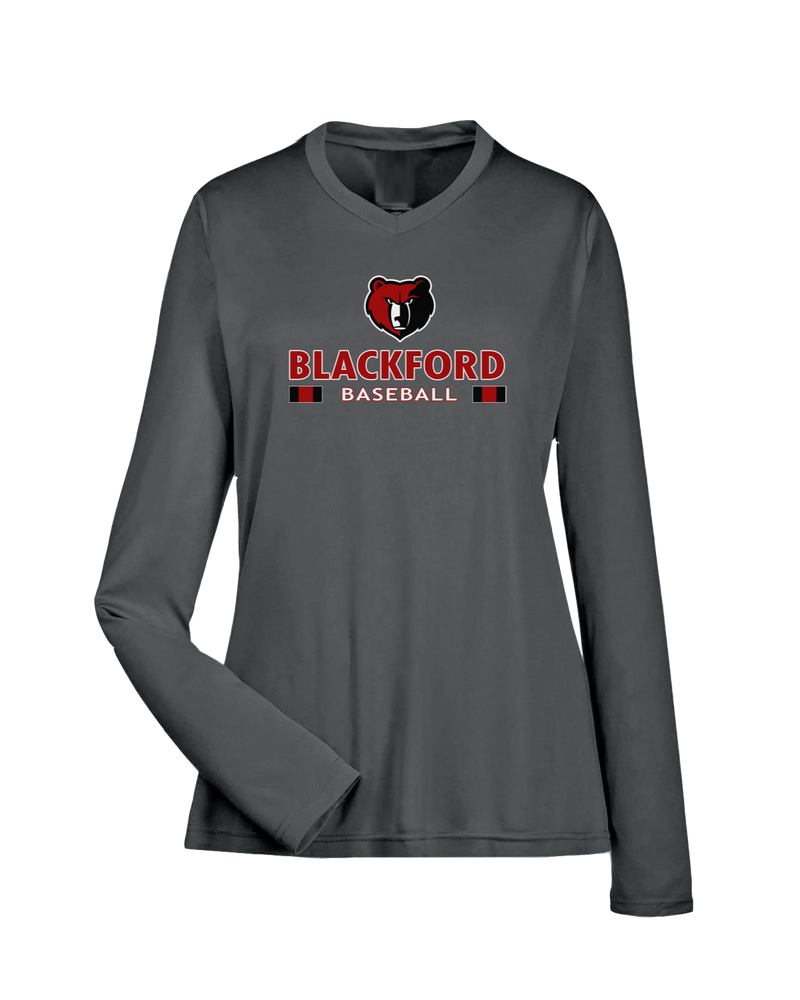 Blackford HS Baseball Stacked - Women's Performance Longsleeve Shirt