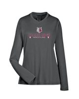 Prairie Ridge HS Wrestling Stacked - Women's Performance Longsleeve Shirt