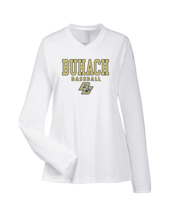 Buhach HS Baseball Block - Women's Performance Longsleeve Shirt