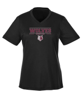 Prairie Ridge HS Wrestling Border - Women's Performance Shirt