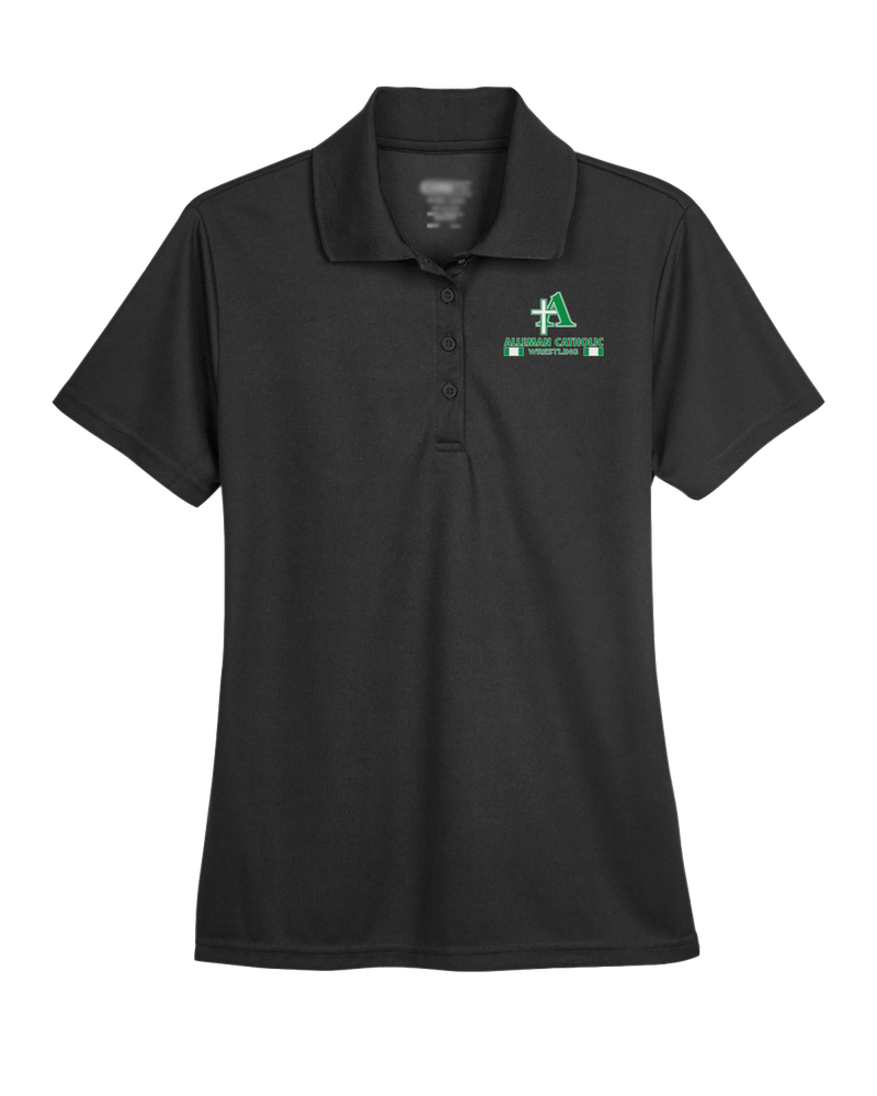 Alleman Catholic HS Wrestling Stacked - Womens Polo