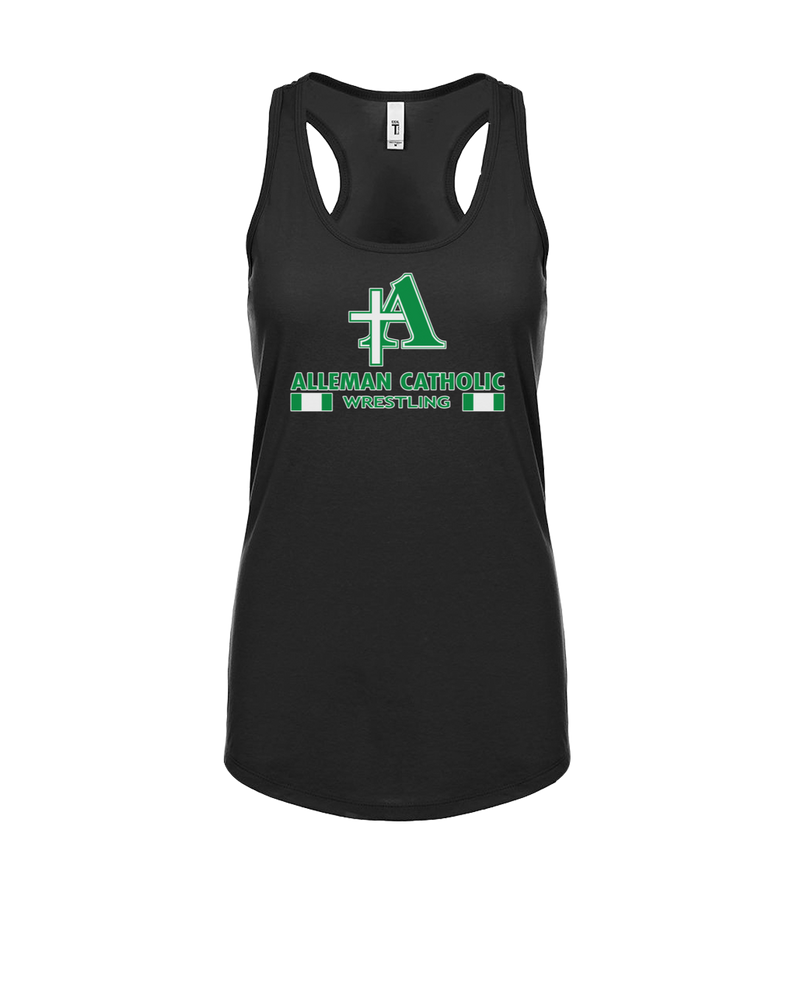 Alleman Catholic HS Wrestling Stacked - Womens Tank Top