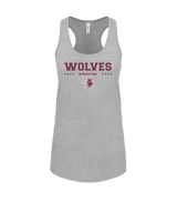 Prairie Ridge HS Wrestling Border - Women’s Tank Top