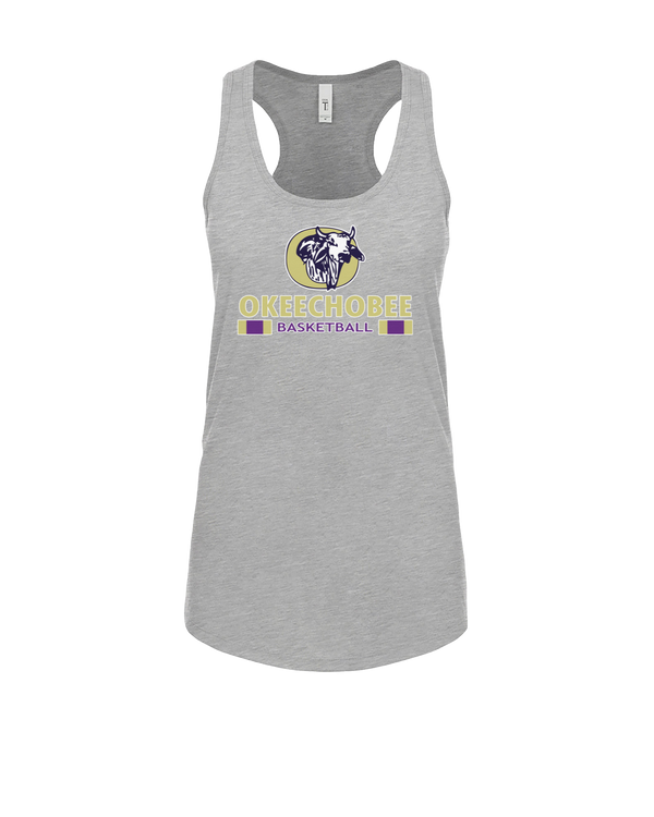Okeechobee HS Girls Basketball Stacked - Women’s Tank Top