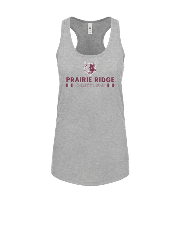 Prairie Ridge HS Wrestling Stacked - Women’s Tank Top