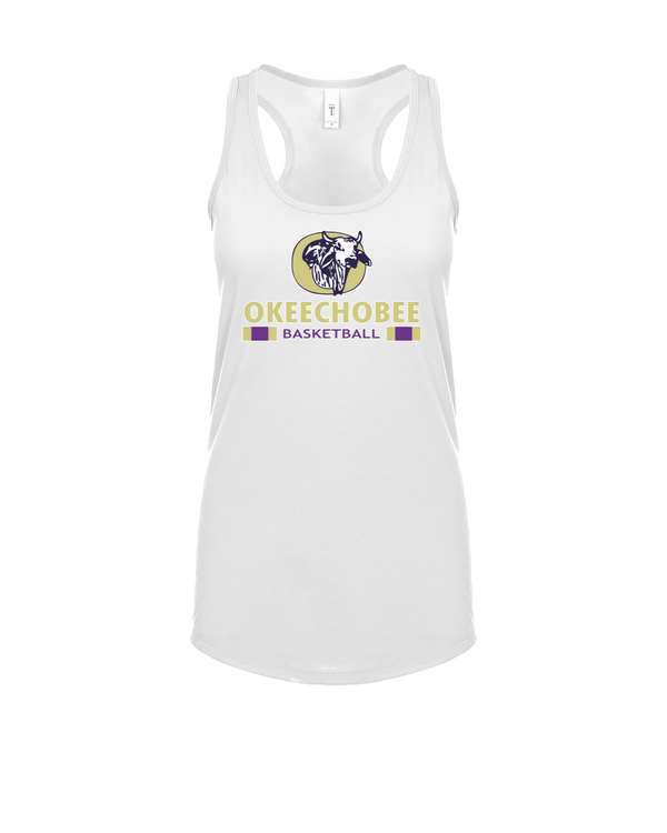 Okeechobee HS Girls Basketball Stacked - Women’s Tank Top