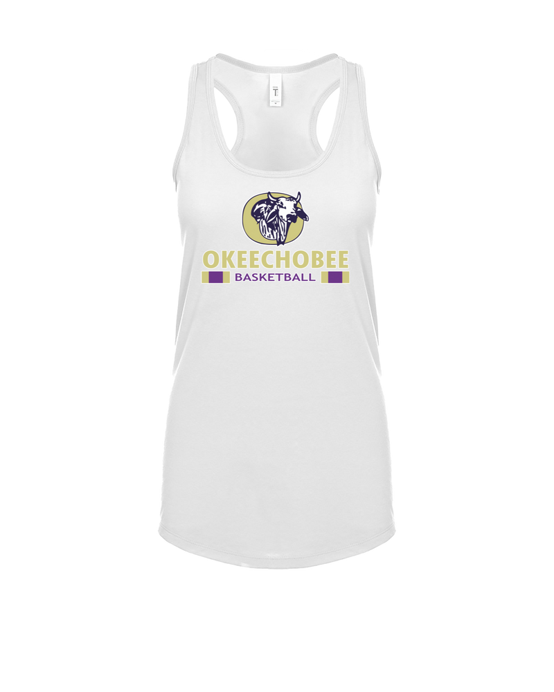 Okeechobee HS Girls Basketball Stacked - Women’s Tank Top
