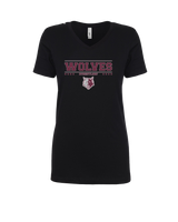Prairie Ridge HS Wrestling Border - Women’s V-Neck