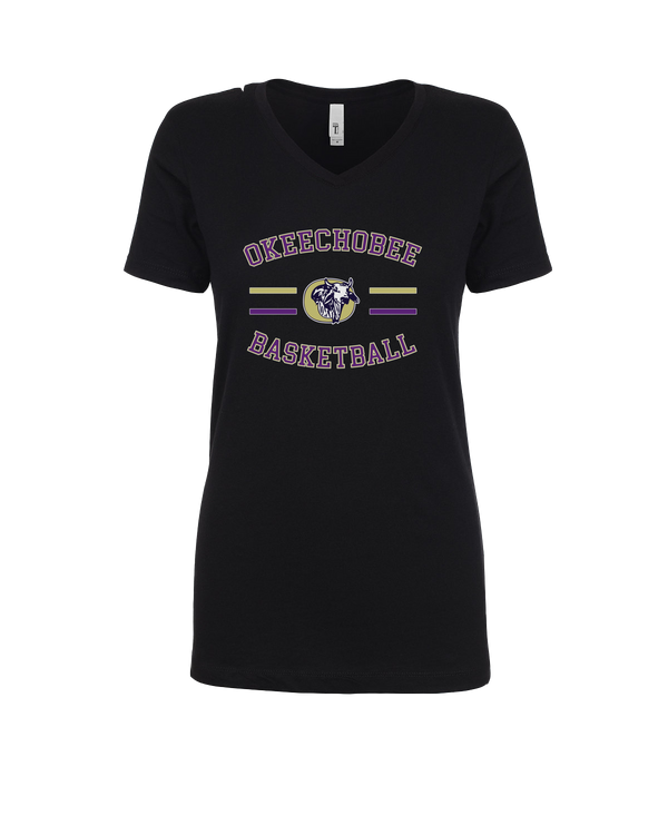 Okeechobee HS Girls Basketball Curve - Women’s V-Neck
